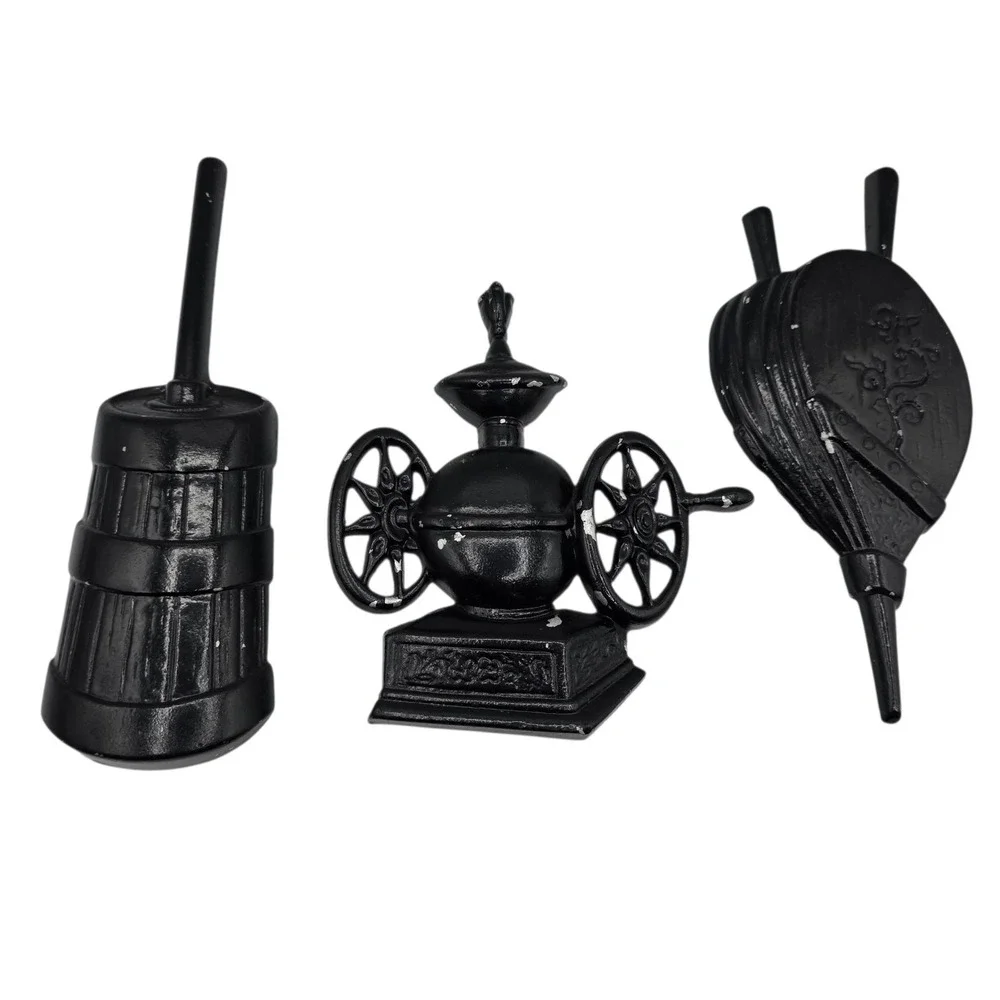 Vintage Sexton Cast Iron Wall Decor Lot Bellows Coffee Grinder Churn Farm Rustic